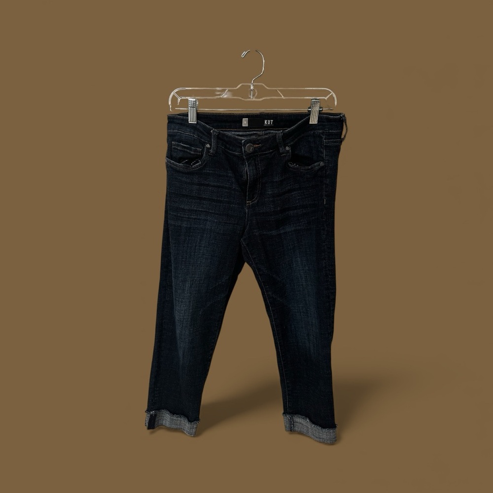 Kut From The Kloth Cuffed Medium Wash Jeans